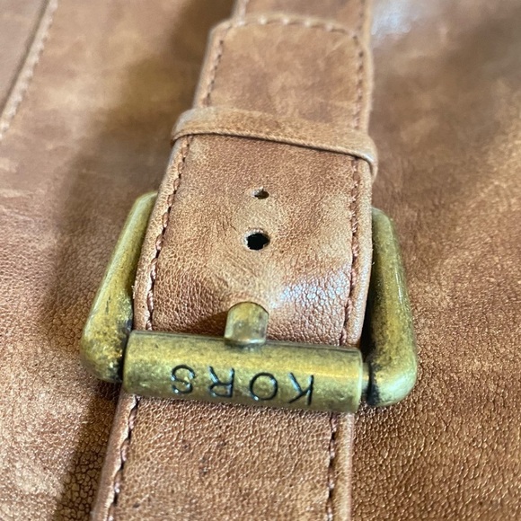 Leather Michael Kors Yolanda Over the Knee Platform Block Heel Brown Boots S z 7 - Picture 14 of 16